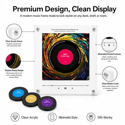 AuraSpin Custom NFC Music Frame