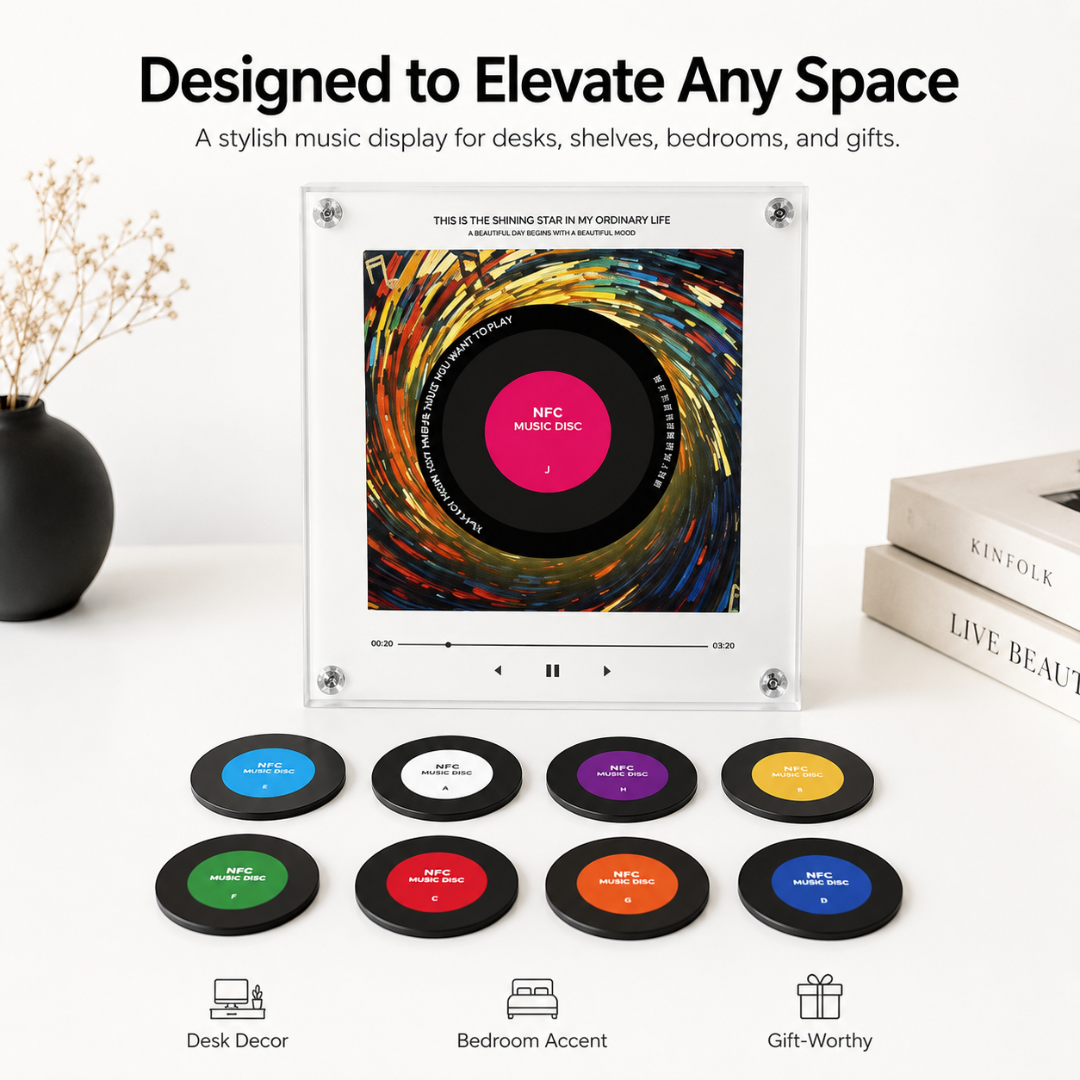 AuraSpin Custom NFC Music Frame