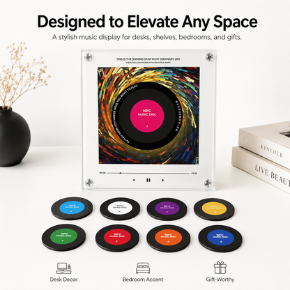 AuraSpin Custom NFC Music Frame